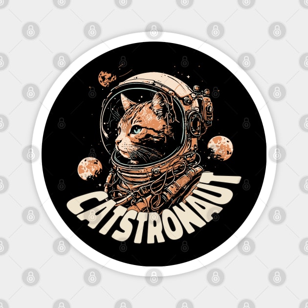 Catstronaut Cute Cat Astronaut Magnet by Kali Space